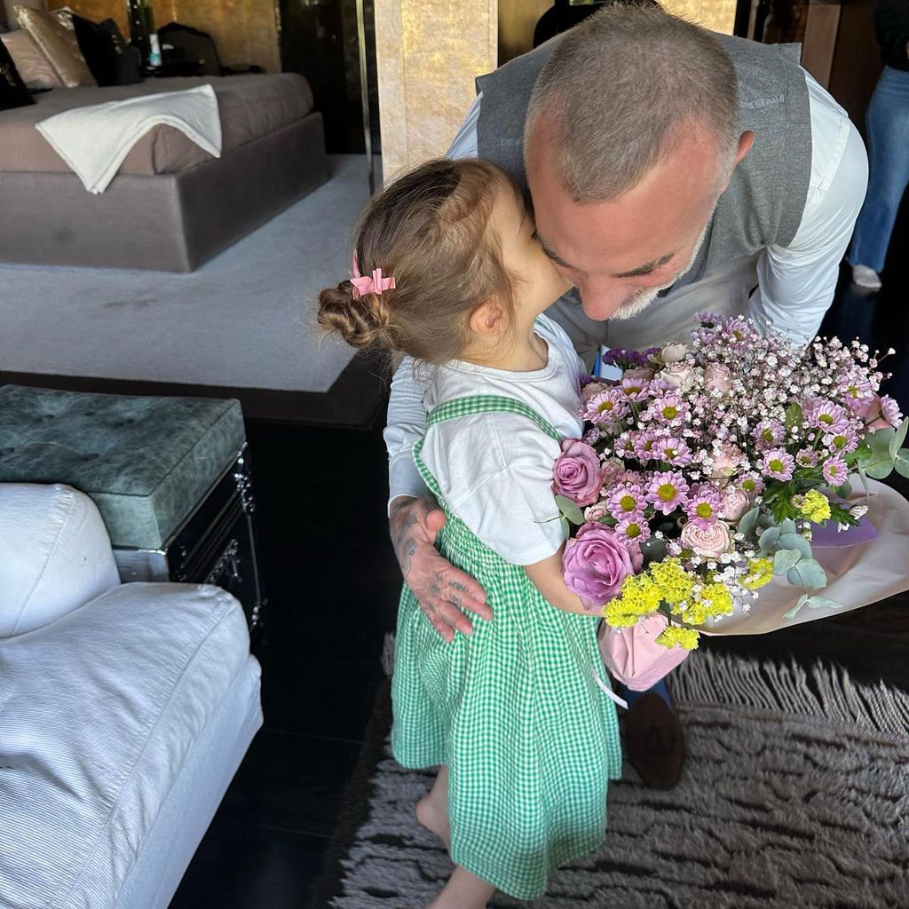 Gianluca Vacchi y su hija Blu Jerusalema