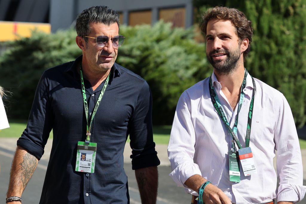 El exfutbolista Luis Figo tampoco ha querido perderse el Gran Premio de Madrid de F1