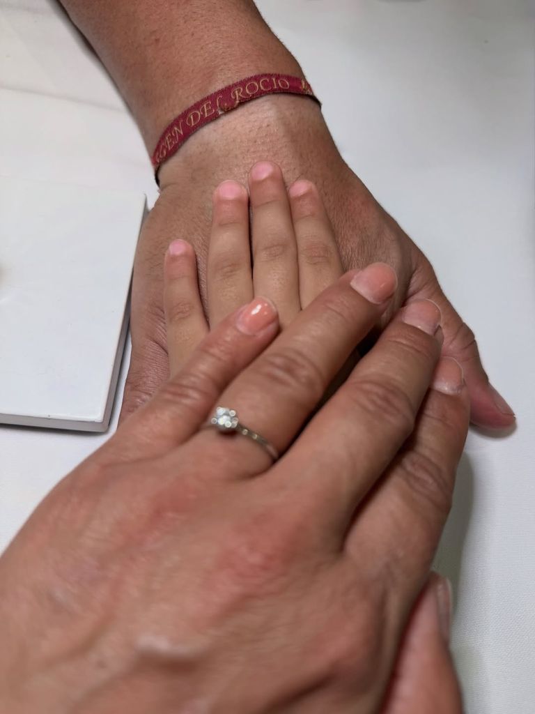 La imagen de la pedida de mano de Miguel a Marisa