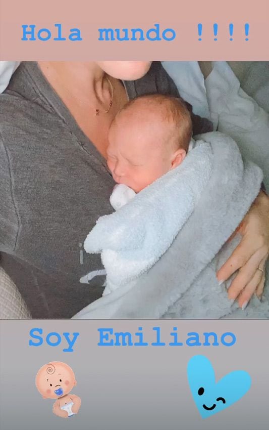 Anahí presenta a su bebé: '¡Hola mundo! Soy Emiliano'