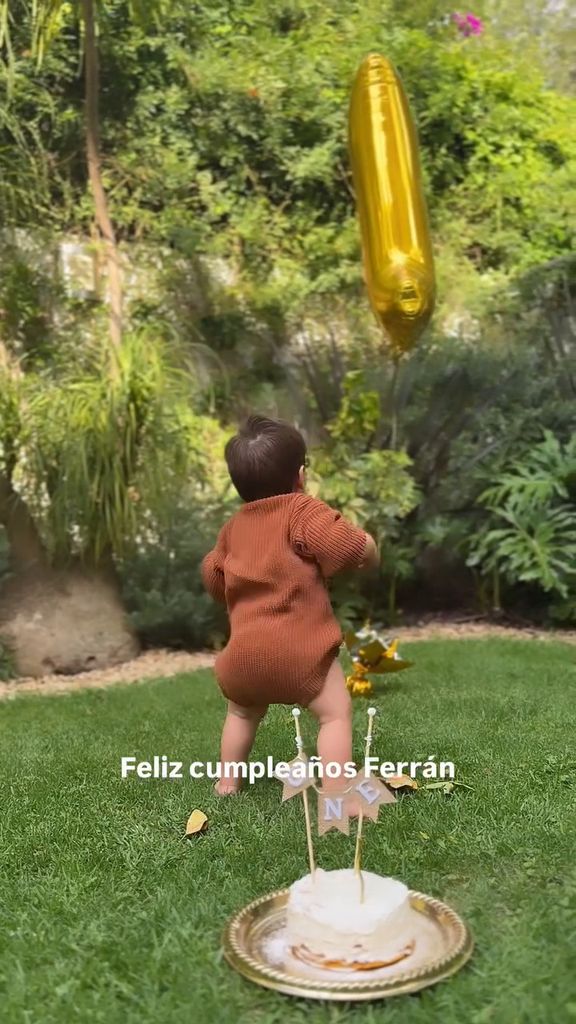 El pequeño celebró su primer cumpleaños