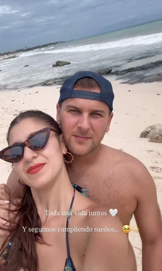 Candela Cruz y Miguel Ramírez, en una imagen de redes sociales.