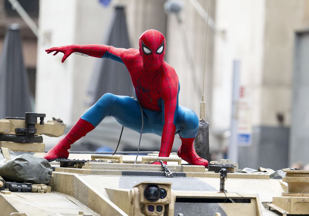Tom Holland en el rodaje de 'Spider-Man: Brand New Day' el 3 de agotsto de 2025 en Glasgow, Escocia