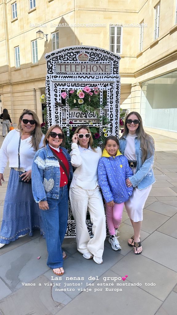 Adamari López y su hija Alaïa, de vacaciones en Europa junto a su familia