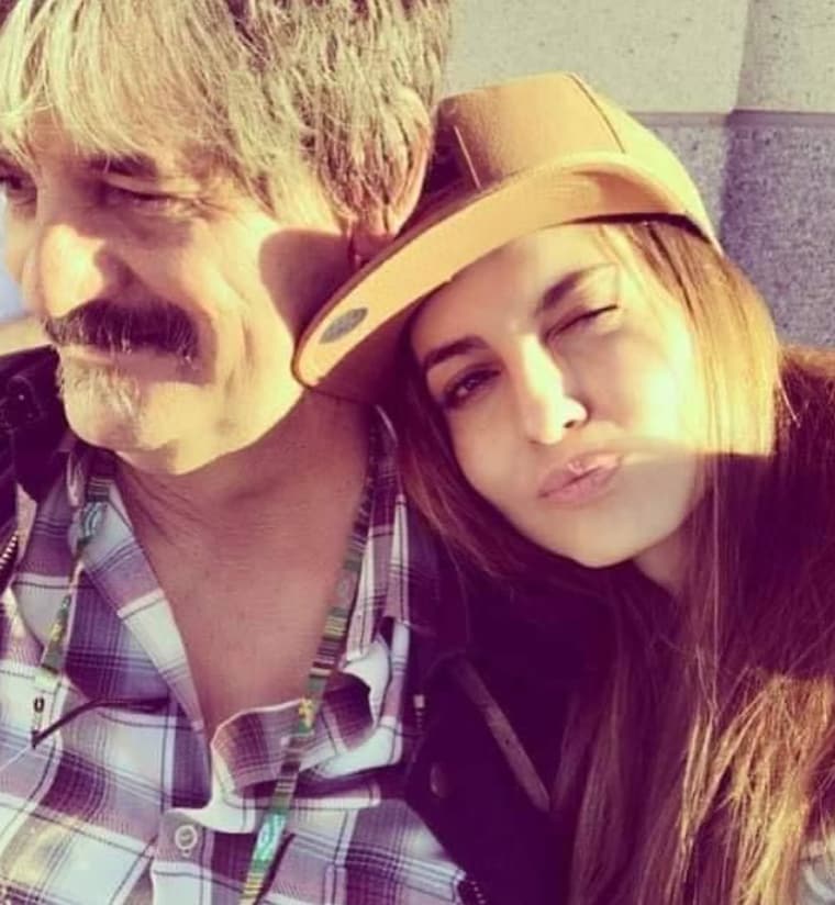 Ariadne Artiles con su padre