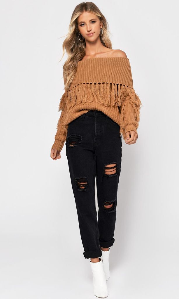 sweater tobi con flecos