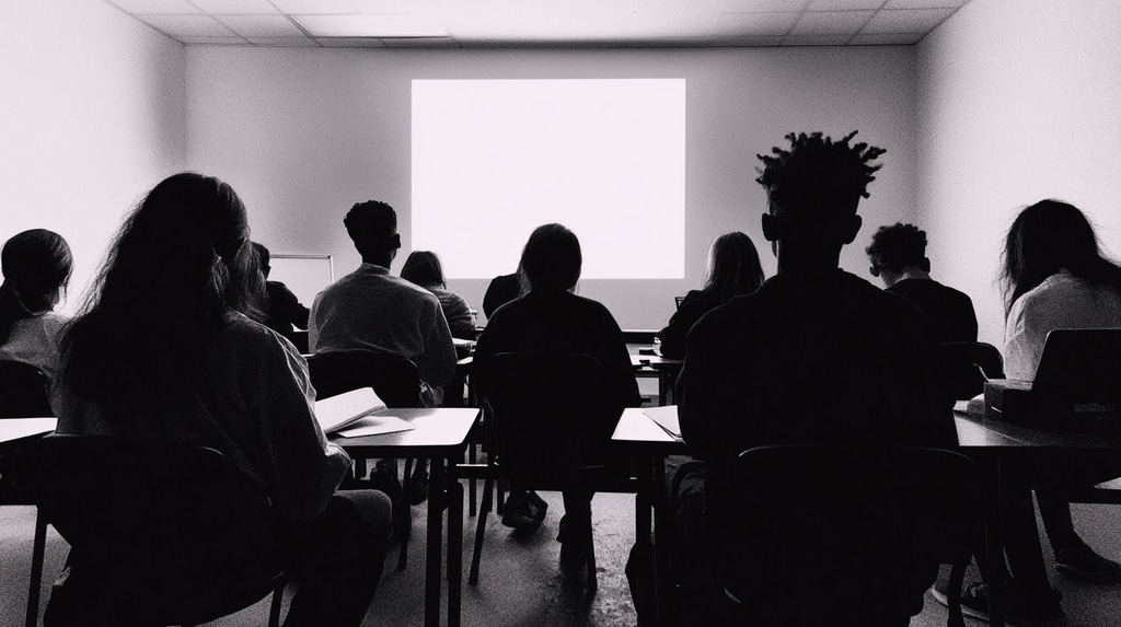 Alumnos en una clase 