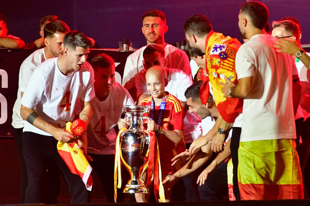 María Caamaño fue una de las protagonistas de la fiesta de la selección tras ganar la Eurocopa 2024
