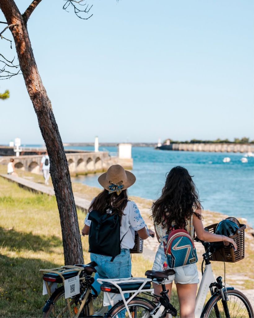 En bici por la costa de Anglet, Francia