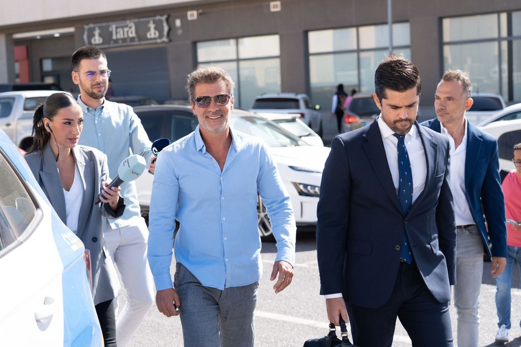 Rodolfo Sancho llegando al Juzgado de Puerto del Rosario (Fuerteventura) 