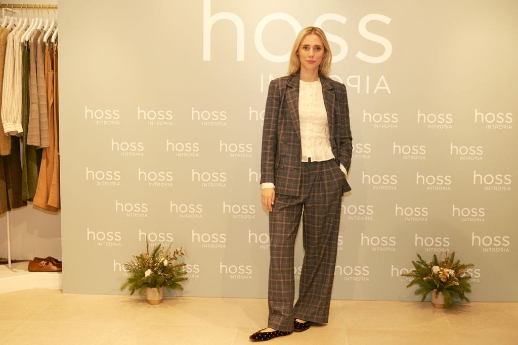 La aristócrata Lulú Figueroa durante la inauguración del nuevo espacio en Vigo