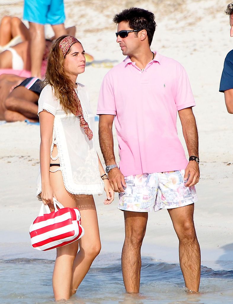 Lourdes Montes en unas vacaciones en Ibiza junto a Francisco Rivera en 2012