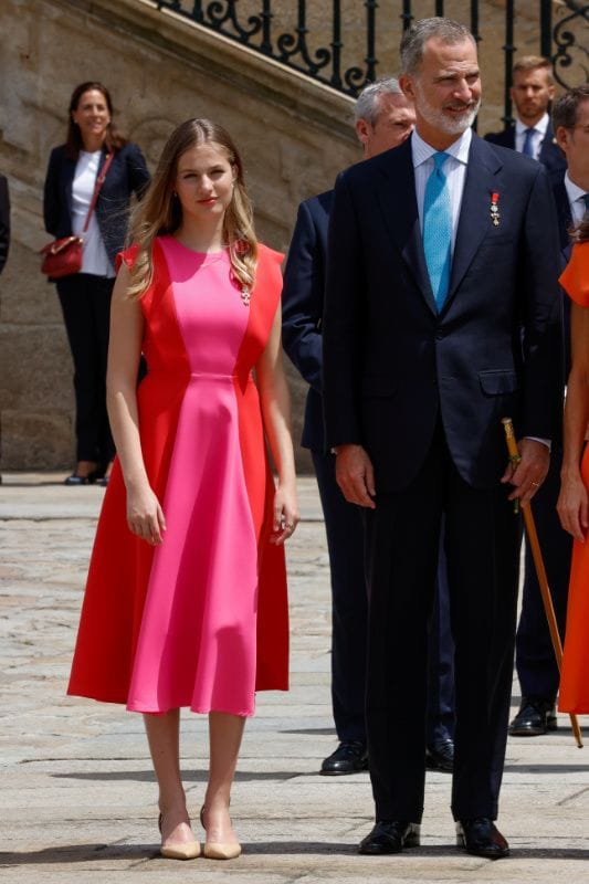 Princesa Leonor y su padre, el rey Felipe