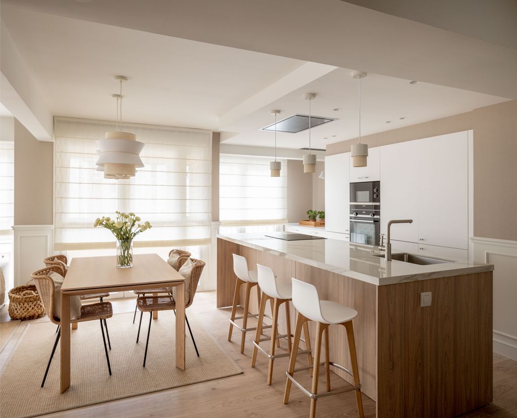 Cocina con barra