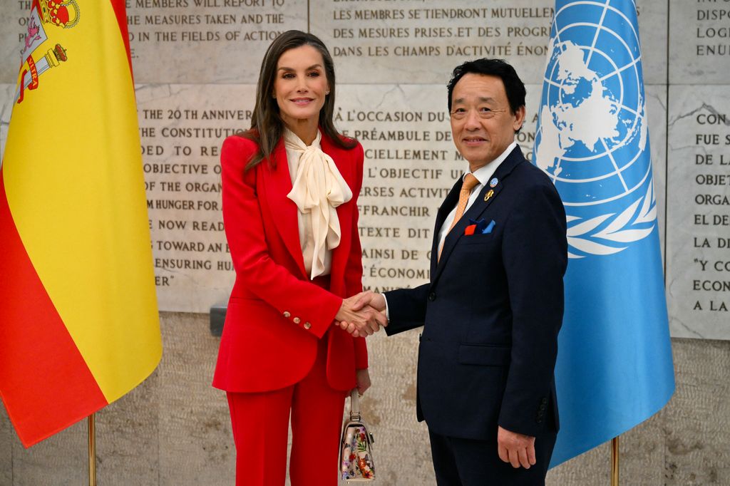 La reina Letizia en un acto de la FAO en Roma en 2025