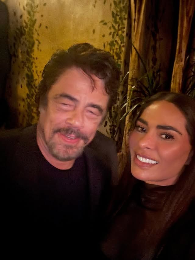 Galilea Montijo vivió un instante muy especial junto a Benicio del Toro en la Ciudad de México