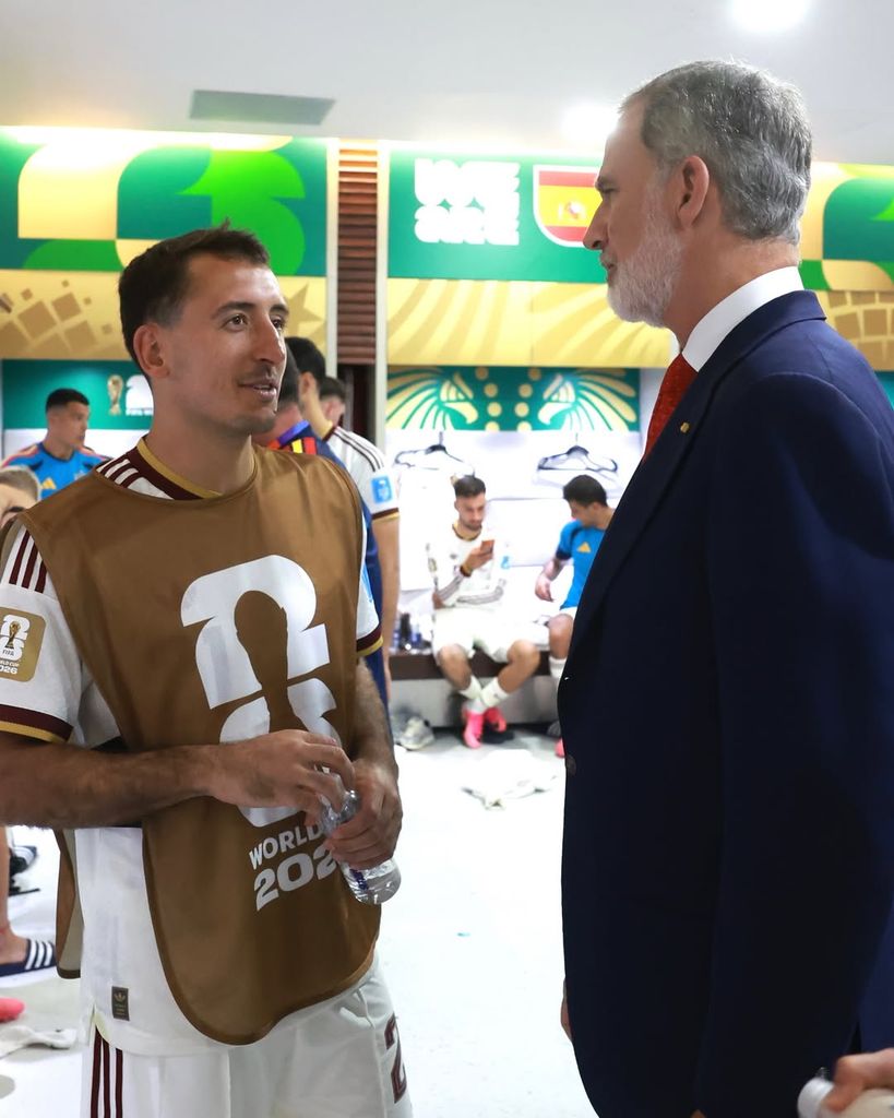 El rey Felipe VI con Oyarzabal