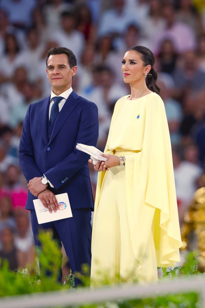Patricia Pardo y Christian Gálvez como presentadores en el encuentro con el Papa León XIV en Madrid, 2026