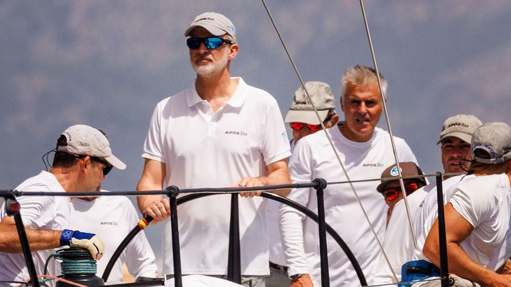 El Rey a bordo del 'Aifos', en la pasada edición de esta competición