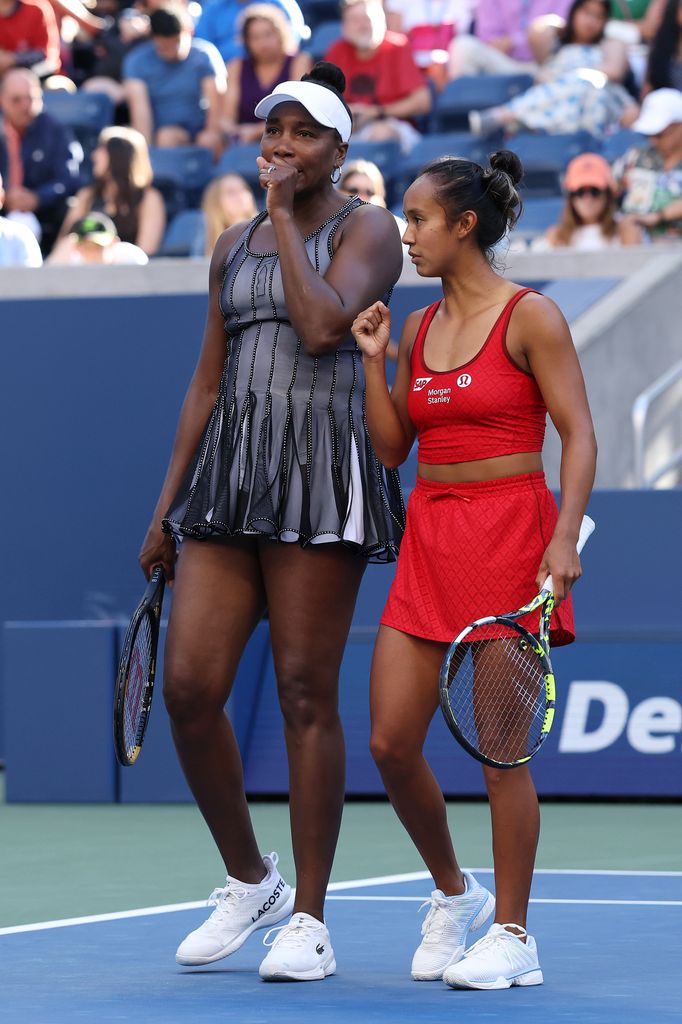 Williams y Fernandez compiten juntas en el US Open.