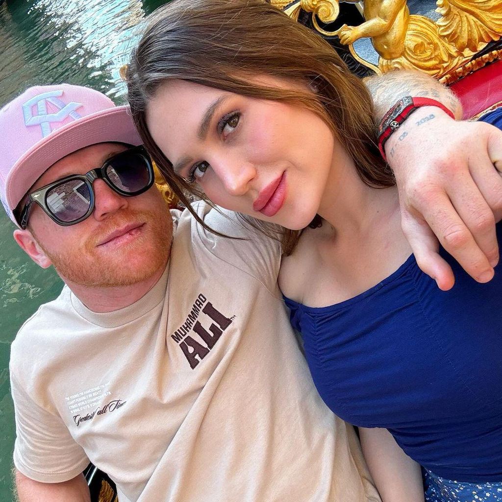 sa l canelo lvarez y fernanda g mez en italia
