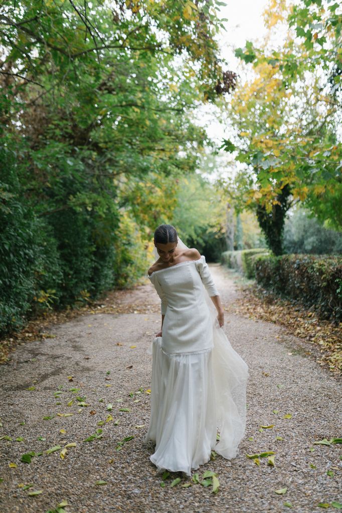 Look de novia de Marcela Mansergas