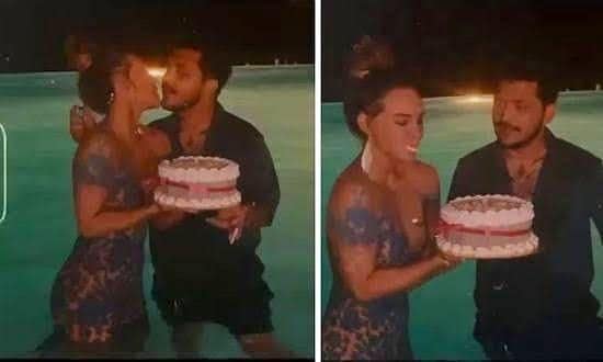 belinda y christian nodal en el cumplea os de la cantante