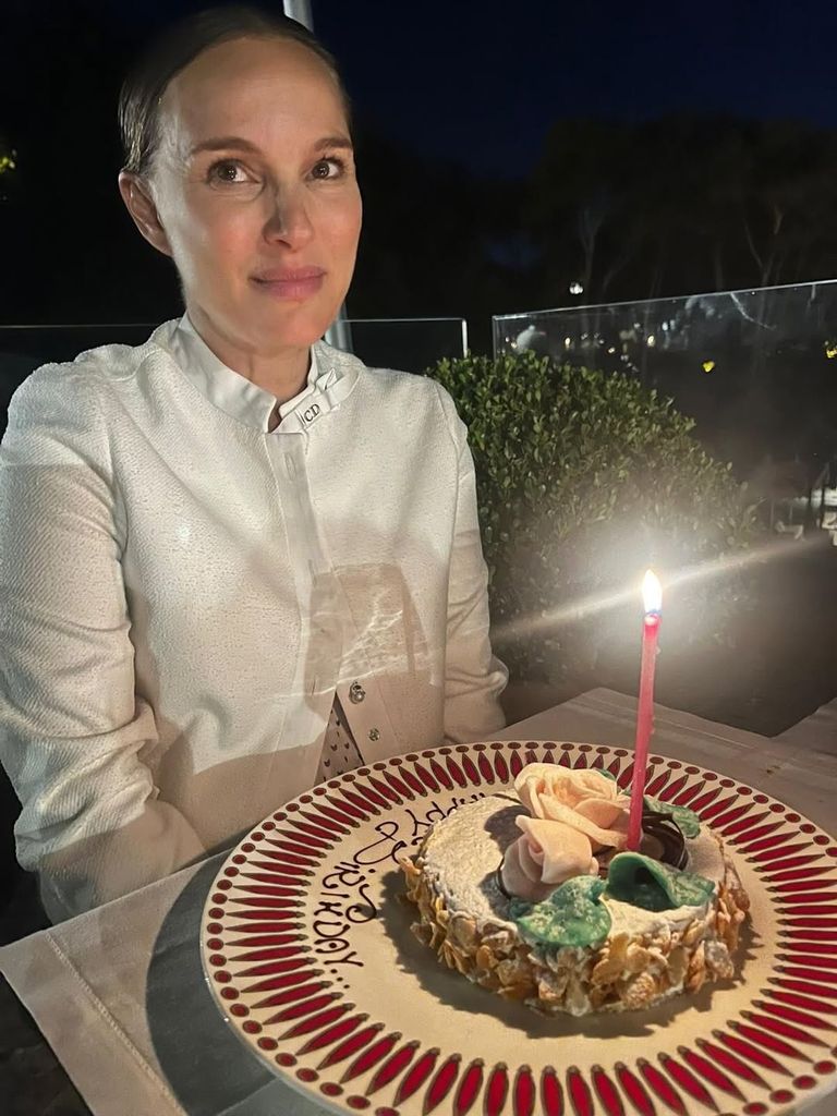 Natalie Portman celebrando su 45 cumpleaños en Italia