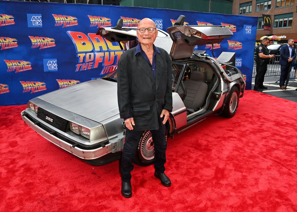 James Tolkan en la gala de apertura del Musical de Regreso al Futuro en Nueva York