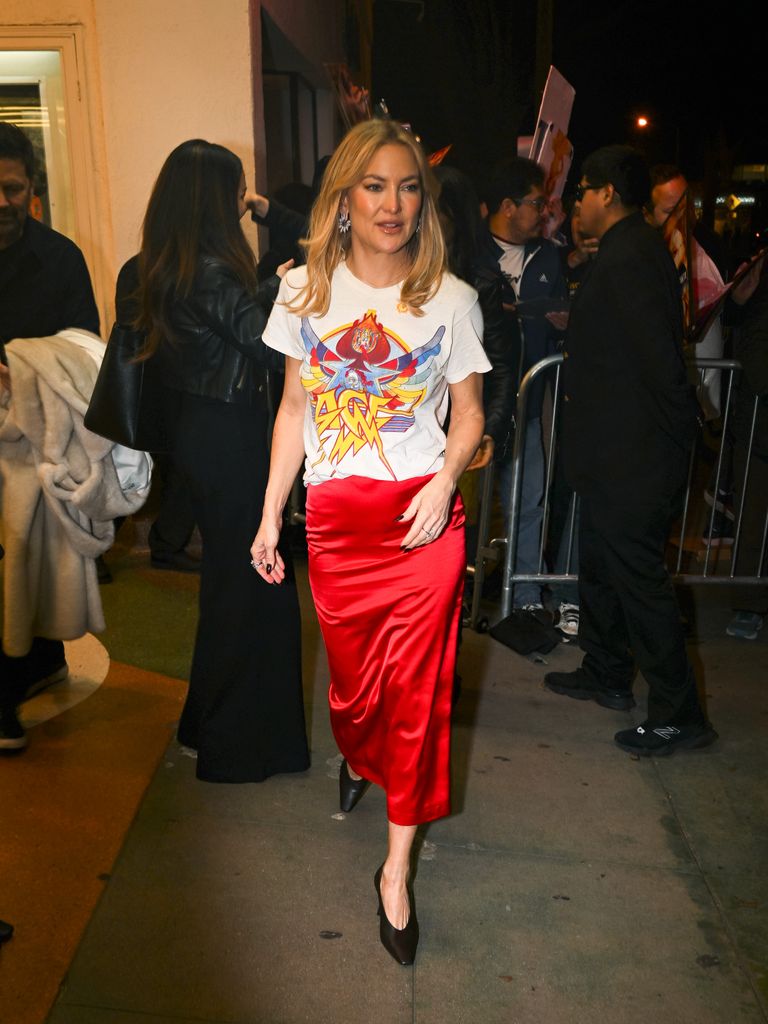 Kate Hudson en Los Ángeles con camiseta 'vintage'.