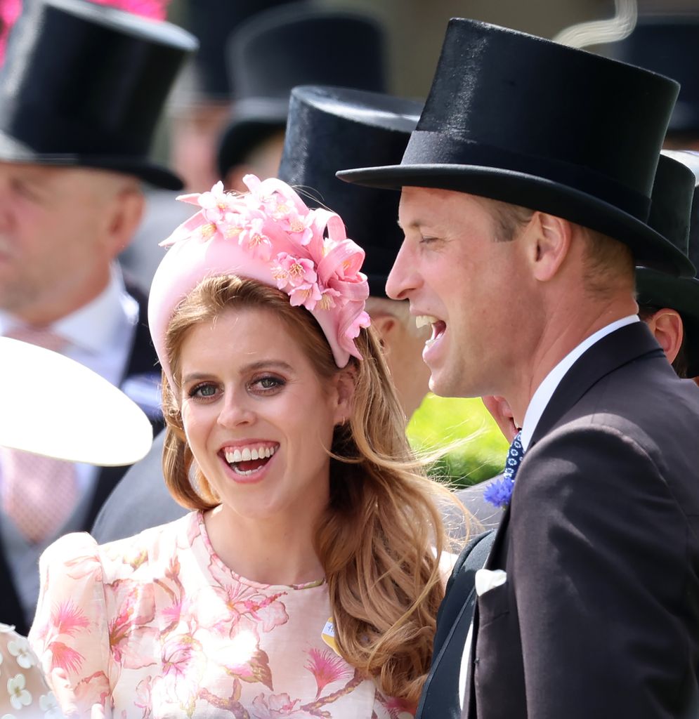 Ascot 2024: el príncipe Guillermo bromea con sus primas