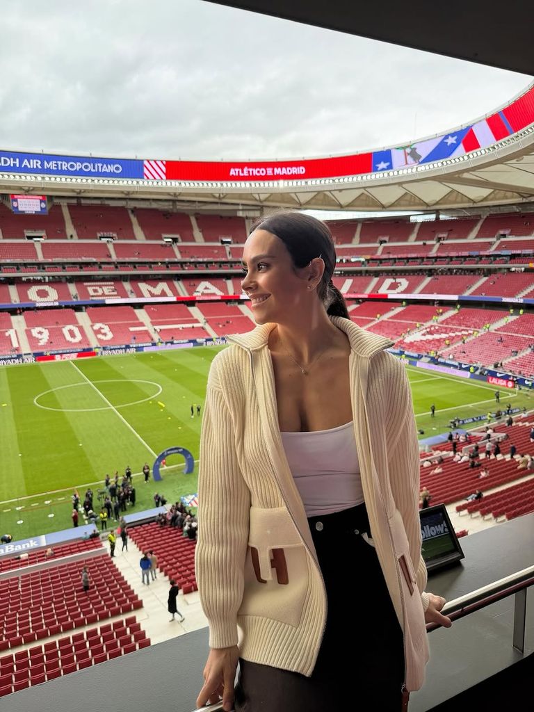 Cristina Pedroche, este sábado en el Estadio Metropolitano