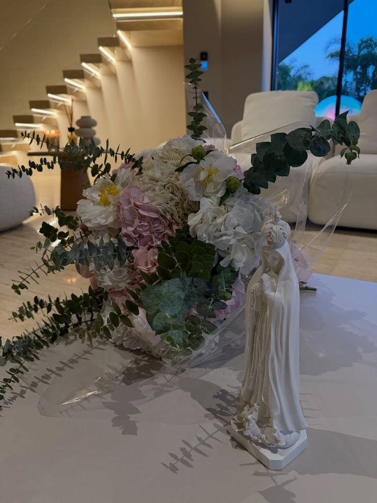 Georgina es una gran devota de la Virgen de Fátima