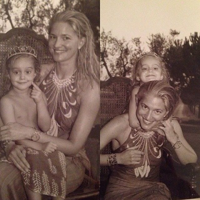 Azzi Agnelli con su madre