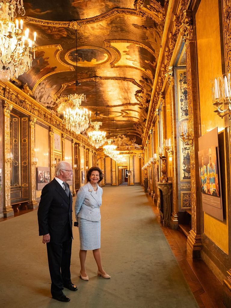 Los Reyes en un momento de la exposición