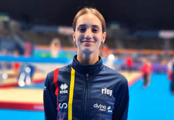 Representó a España en el Mundial de Gimnasia de Trampolín 