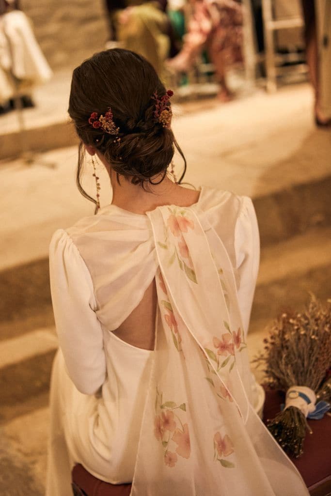 Novia viral Marta con vestido de Irene Toledano