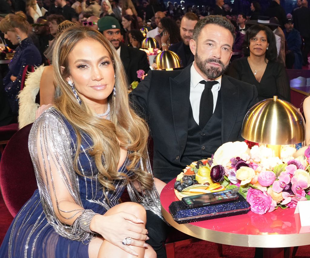 Jennifer Lopez and Ben Affleck attend the 65th GRAMMY Awards at Crypto.com Arena on February 05, 2023 in Los Angeles, California