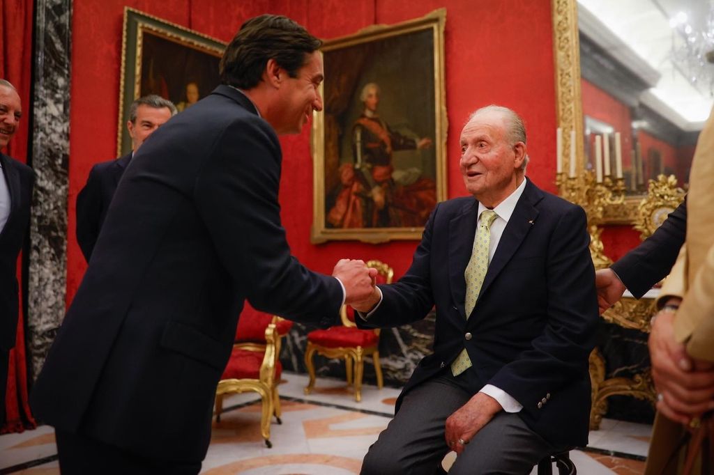 José María Garzón, ante el rey Juan Carlos