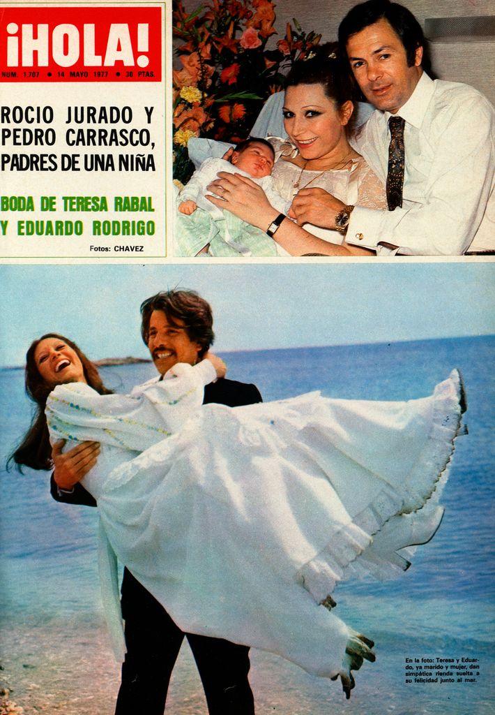 Portada de ¡HOLA! de Rocío Jurado con Rocío Carrasco recién nacida