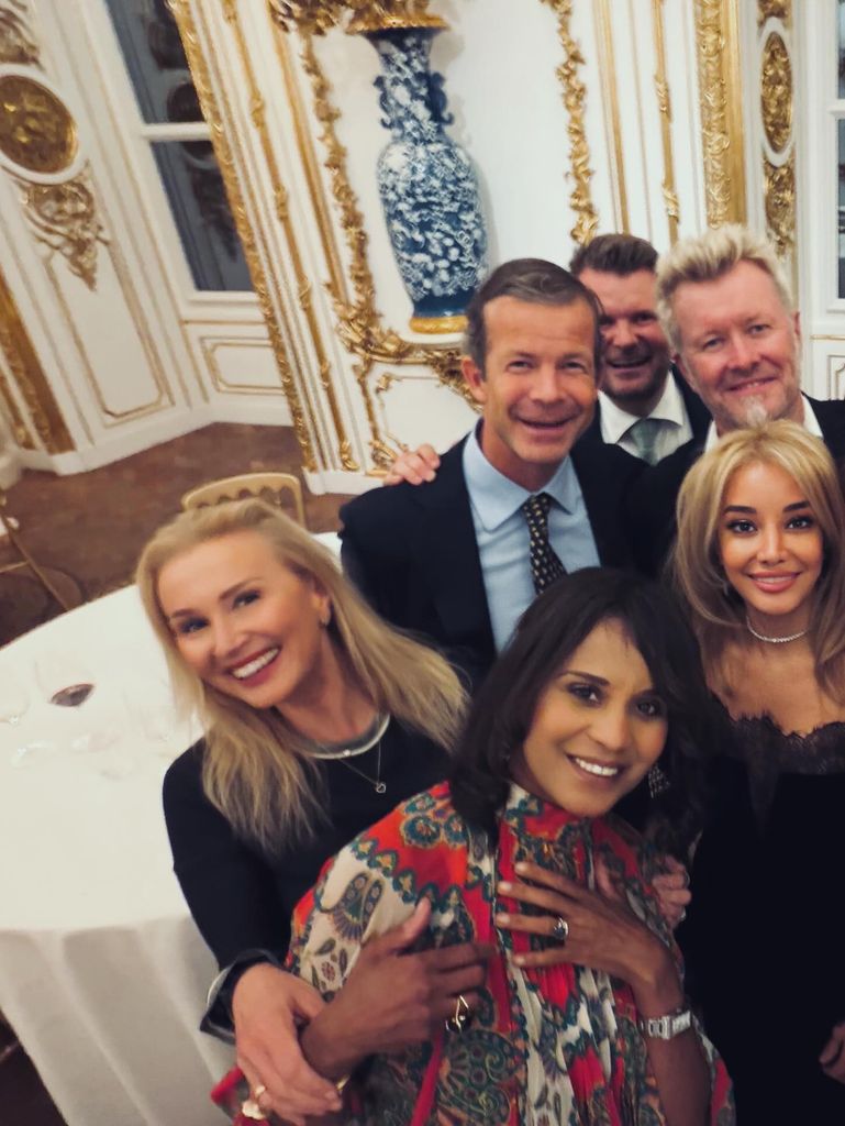 Maytha Bint Maktoum, en una cena en el Palacio de la Ciudad de Liechtenstein