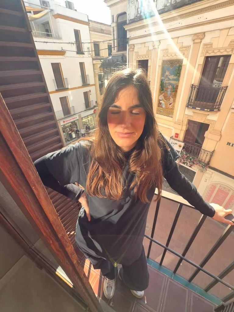 Blanca tomando unos tímidos rayos de sol