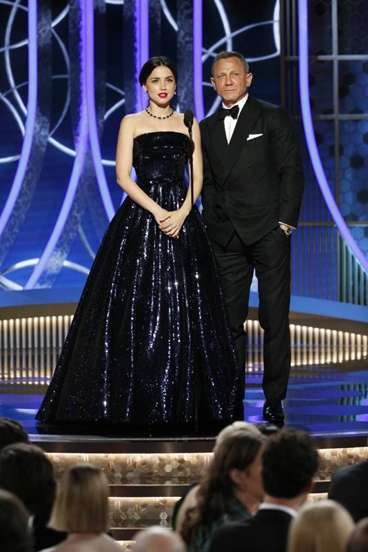 Ana de Armas y Daniel Craig, en los Globos de Oro