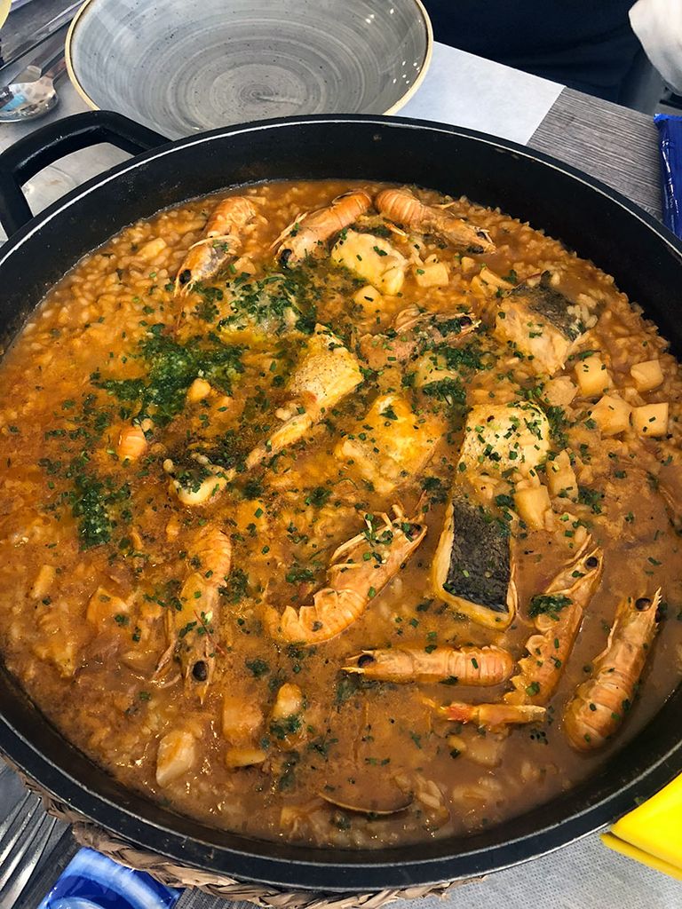 Arroz con marisco de Falconera