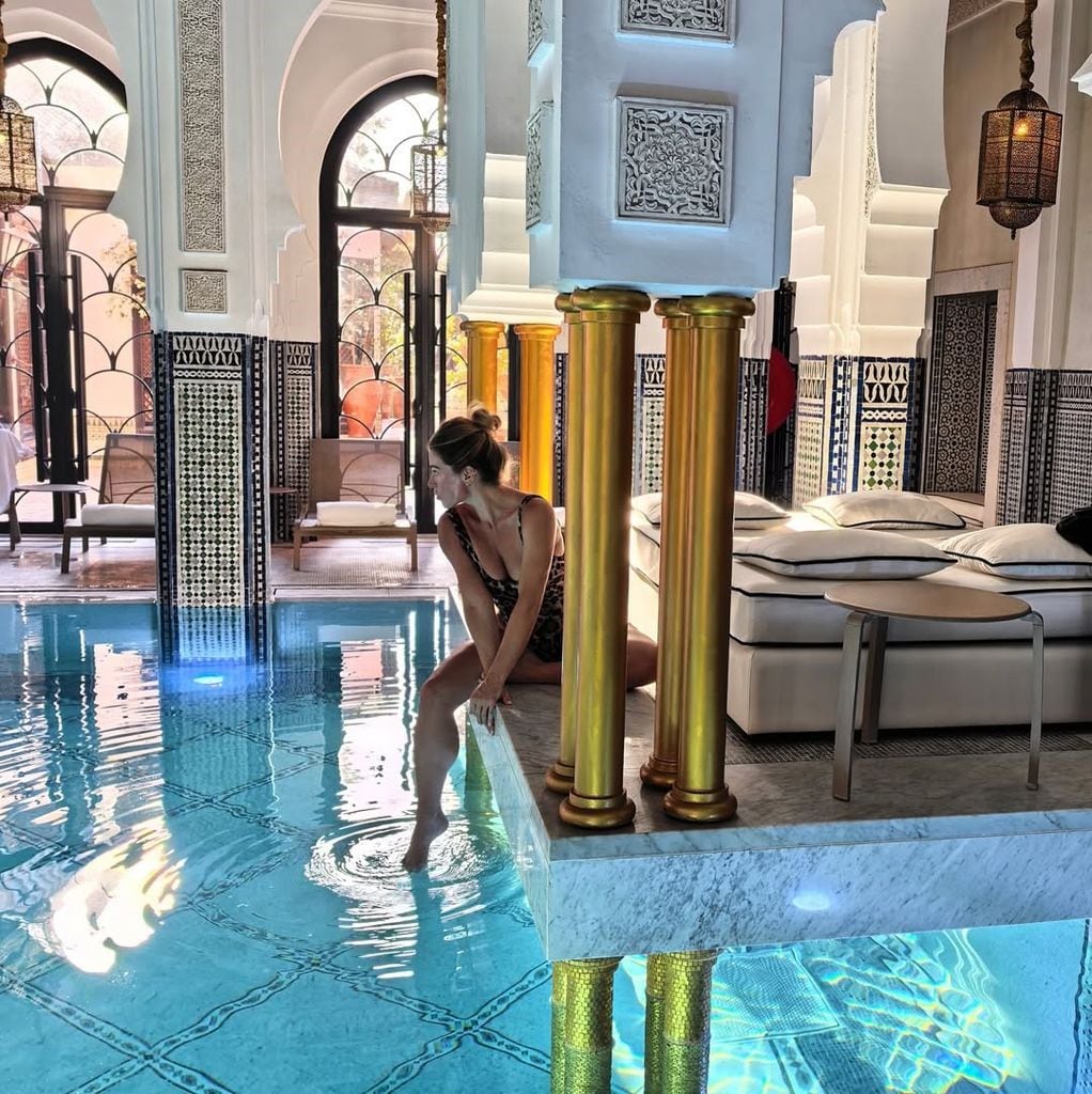 La actriz posó como una verdadera princesa marroquí.