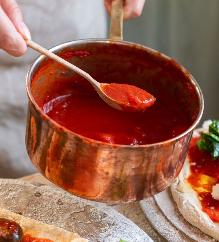 Salsa de tomate casera.
