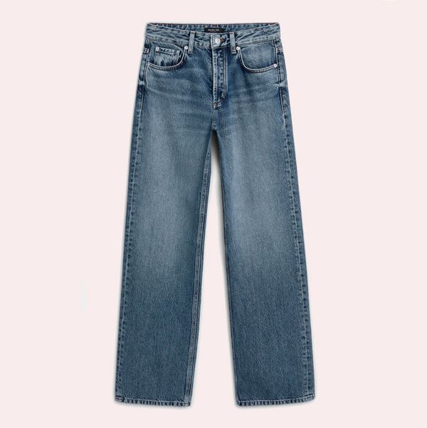 Jeans wide leg tiro medio Massimo Dutti