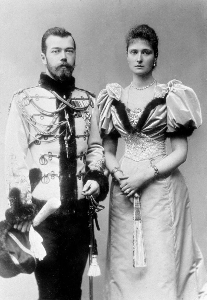 El zar Nicolás II y su esposa, Alejandra Fiódorovna