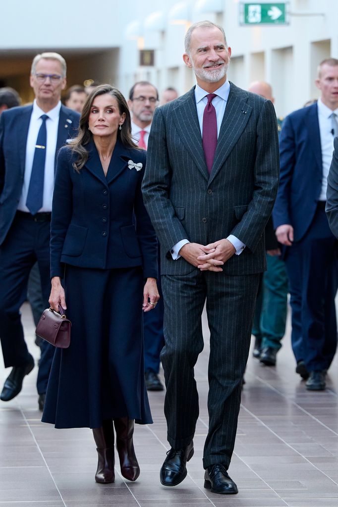Los reyes Felipe VI y Letizia durante su visita al Museo y Centro de Ciencias del Ártico Arktikum, en Rovaniemi, el 7 de octubre de 2026, con motivo de su viaje de Estado a Finlandia.