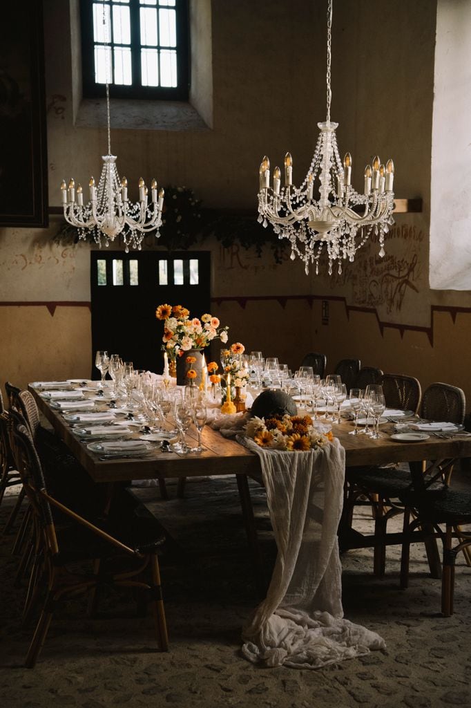 Decoración para cada espacio de boda decadente